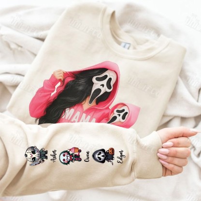 Spooky Mama and Mini Ghost Halloween Sweatshirt