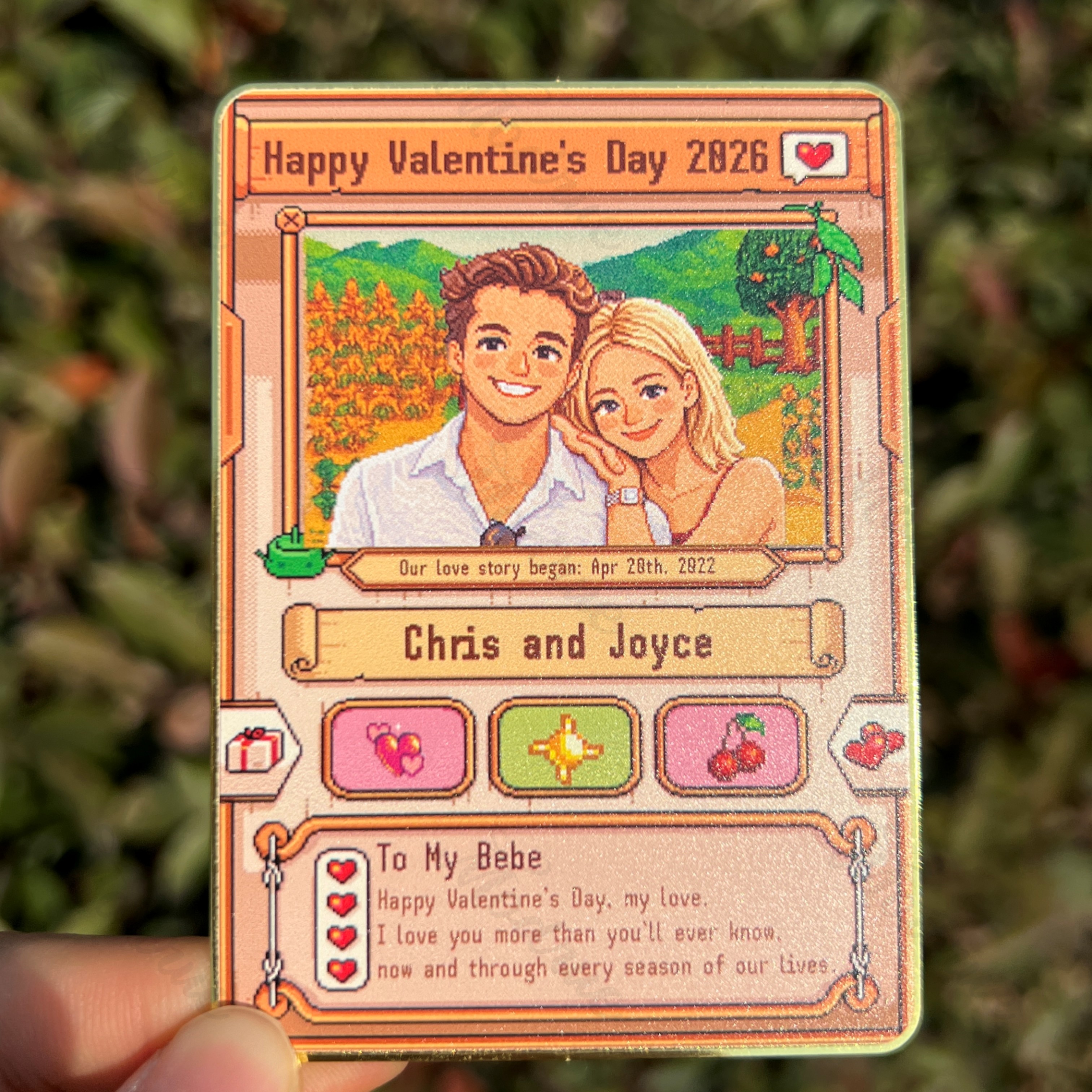Custom Anniversary Card for Farming Game Lovers