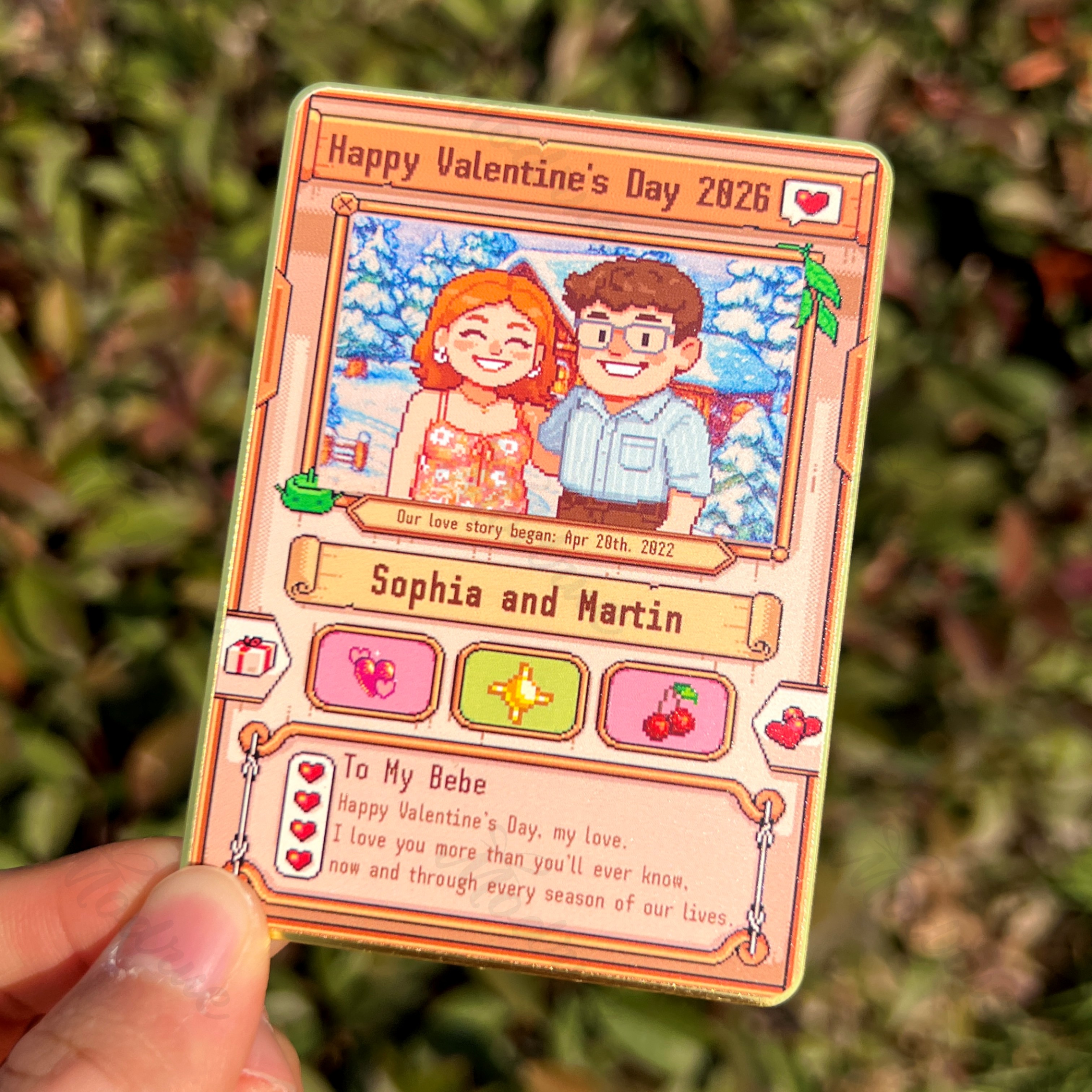 Custom Anniversary Card for Farming Game Lovers