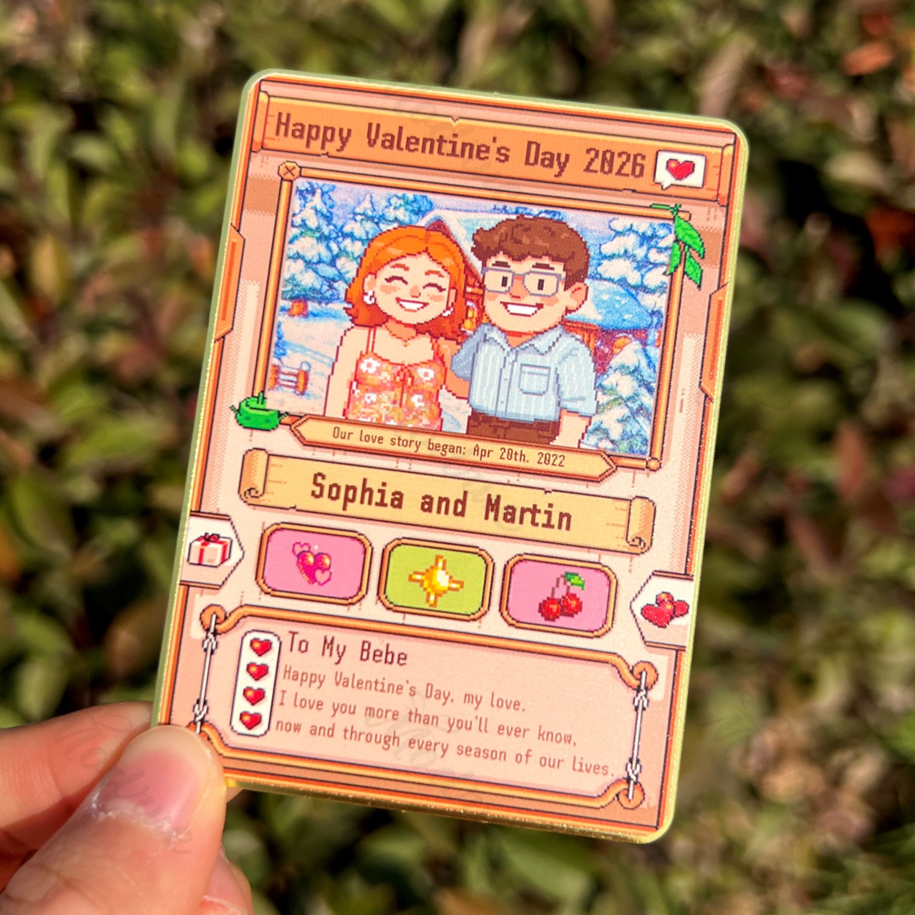 Custom Anniversary Card for Farming Game Lovers