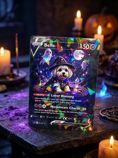 Halloween Magical Pets Custom Collectible Trading Cards 🎃