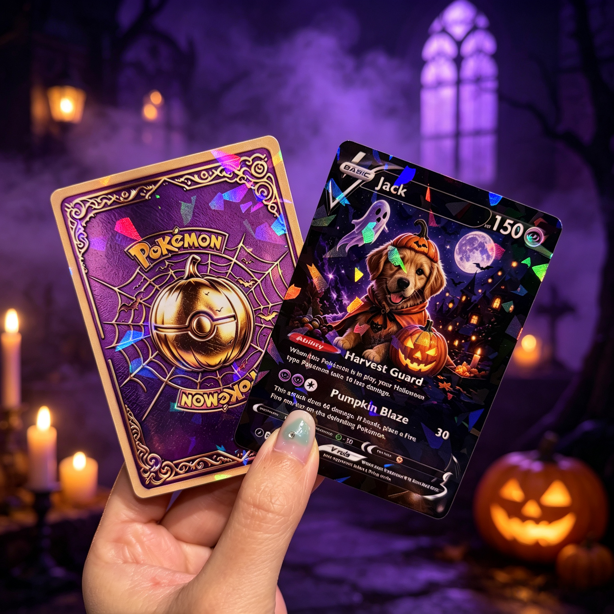 Halloween Magical Pets Custom Collectible Trading Cards 🎃