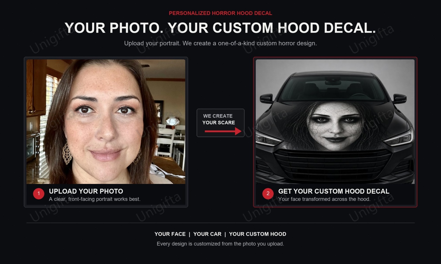 Horror Car Hood Wrap – Halloween Series