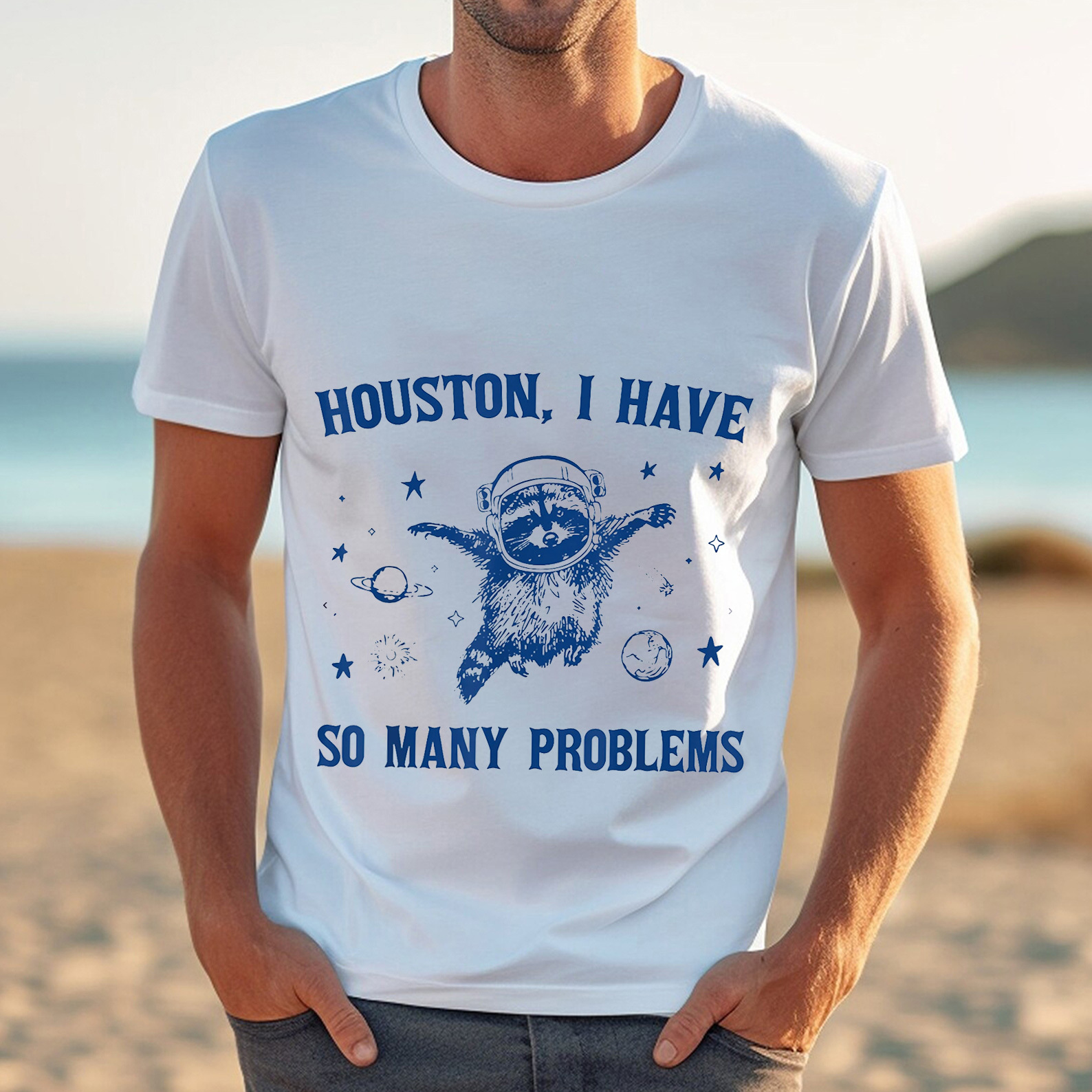 Vintage Raccoon Meme T-Shirt