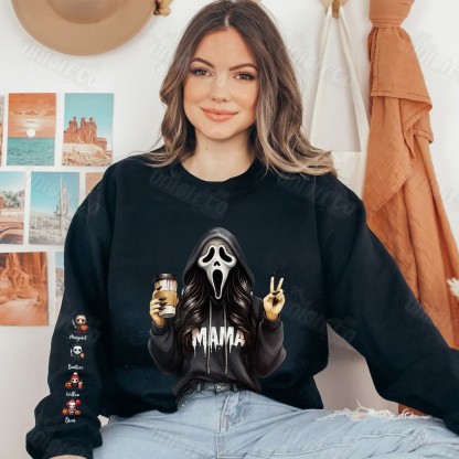 “Spooky Mama” Halloween Ghost Mom Hoodie