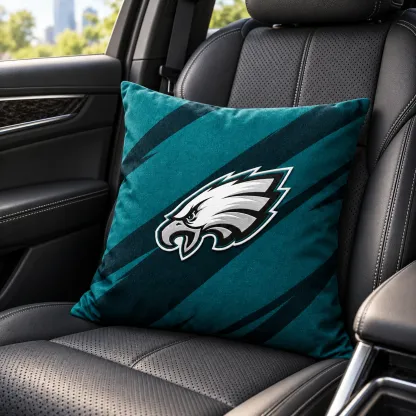 Philadelphia Eagles Football Throw Pillow - car seat styling
