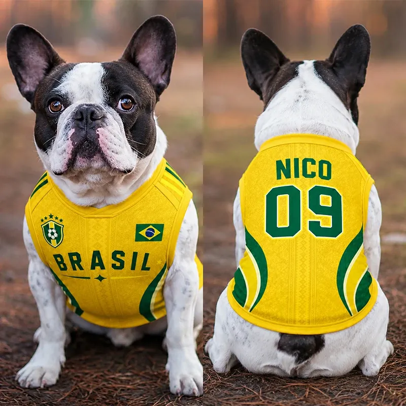 Custom World Cup Football Pet Jersey Collection