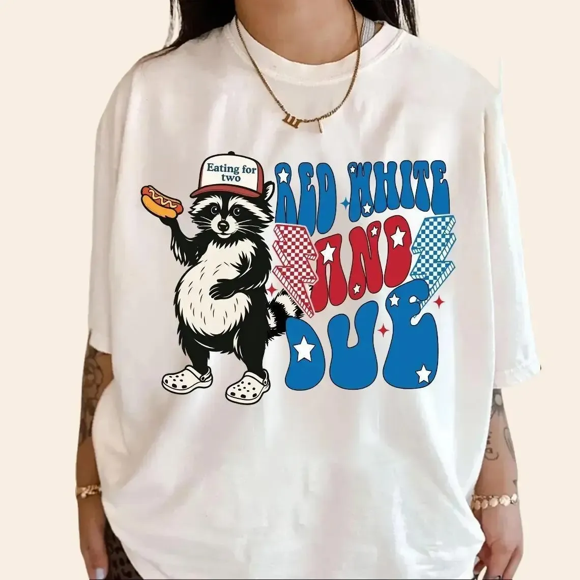 Red White and Due, 4th of July Pregnancy Announcement Shirt