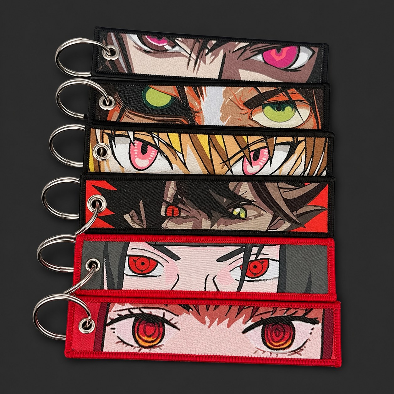 Anime-Inspired Embroidered Keychains - Wave 2