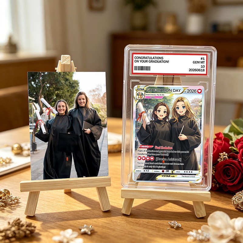 Personalized Photo Anime VMAX Card For Graduation Season