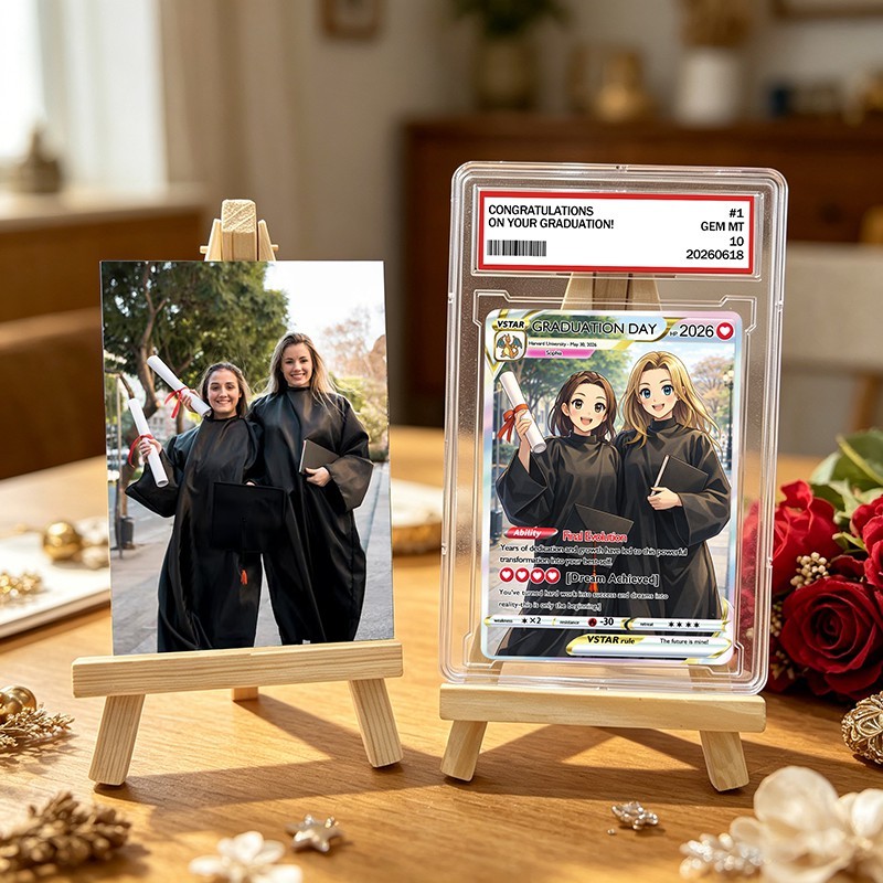 Personalized Photo Anime VMAX Card For Graduation Season