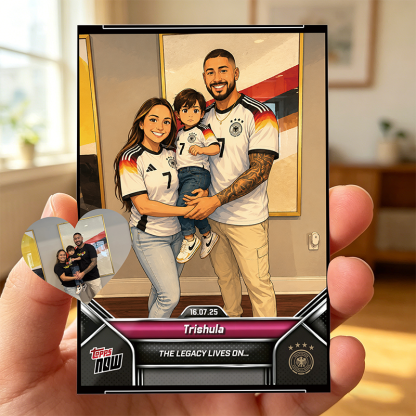 Personalized Anime Football Trading Card Custom Photo Fan Collectible ⚽