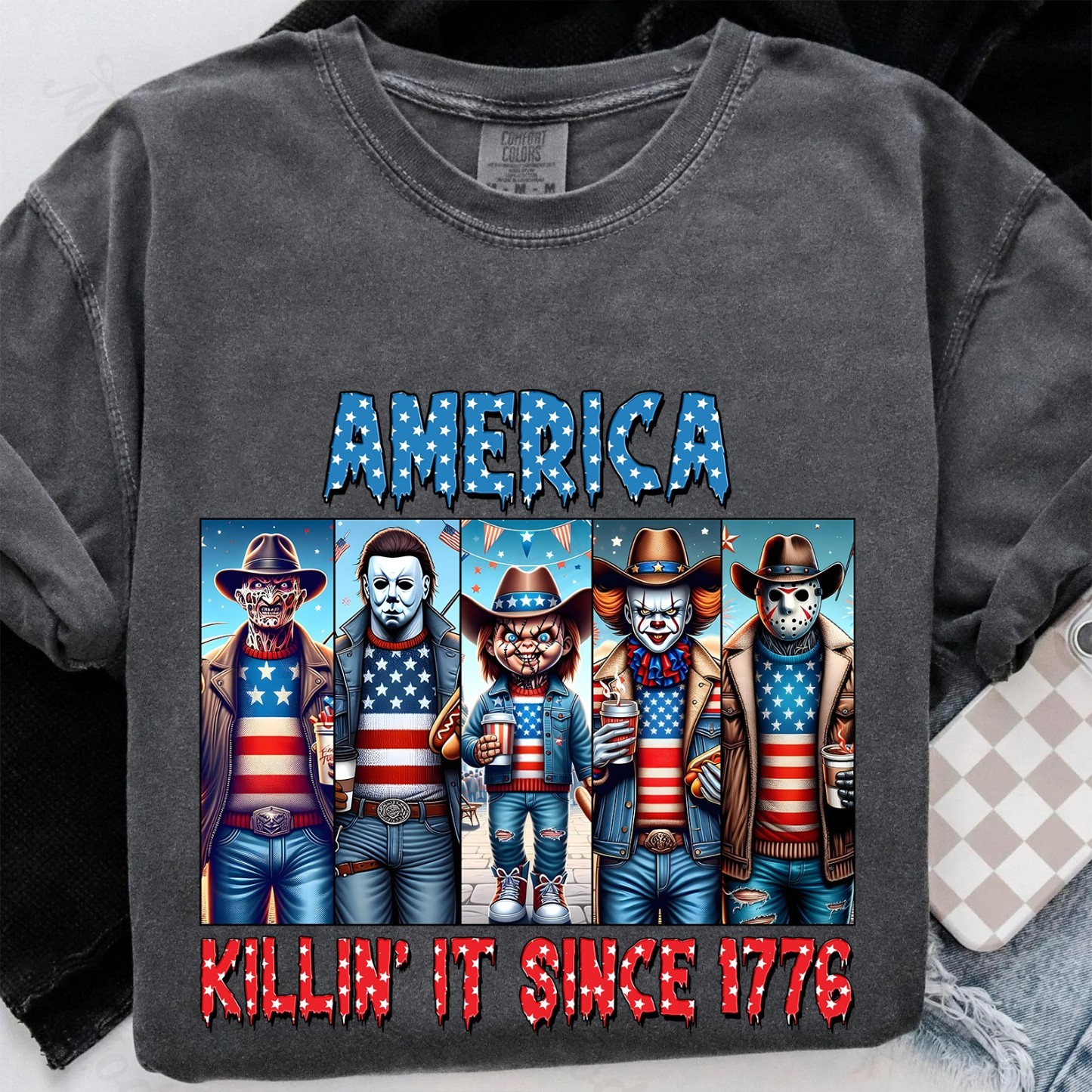 Funny 4th of July Horror Shirt