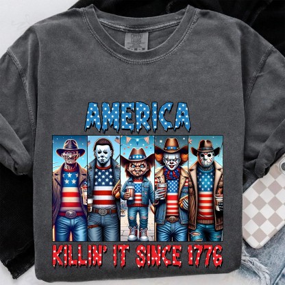 Funny 4th of July Horror Shirt