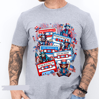 Horror Movie Killers Independence Day Shirt