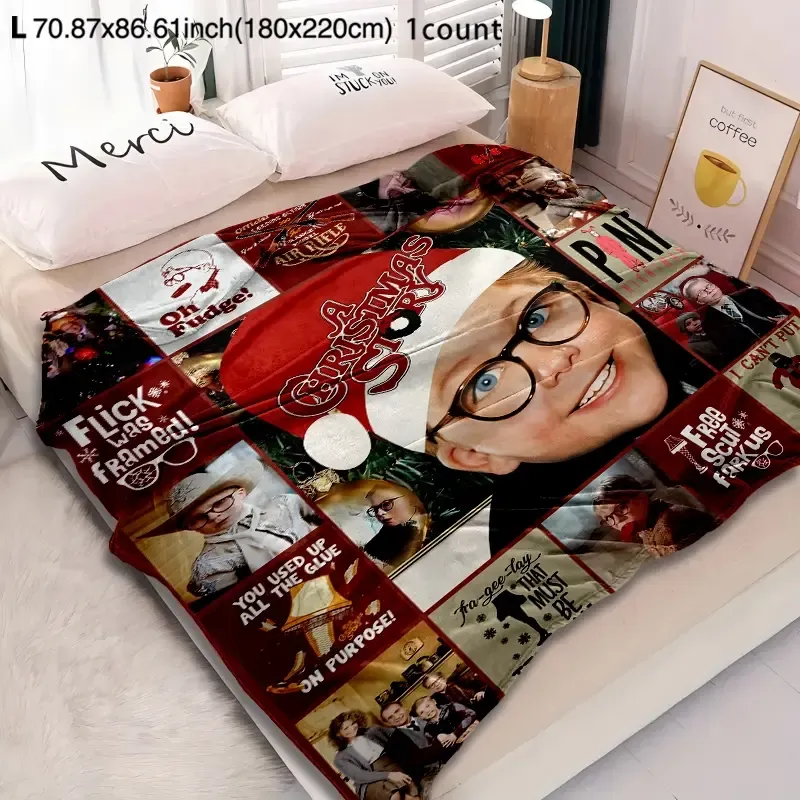 A Christmas Story Classic Movie Blanket