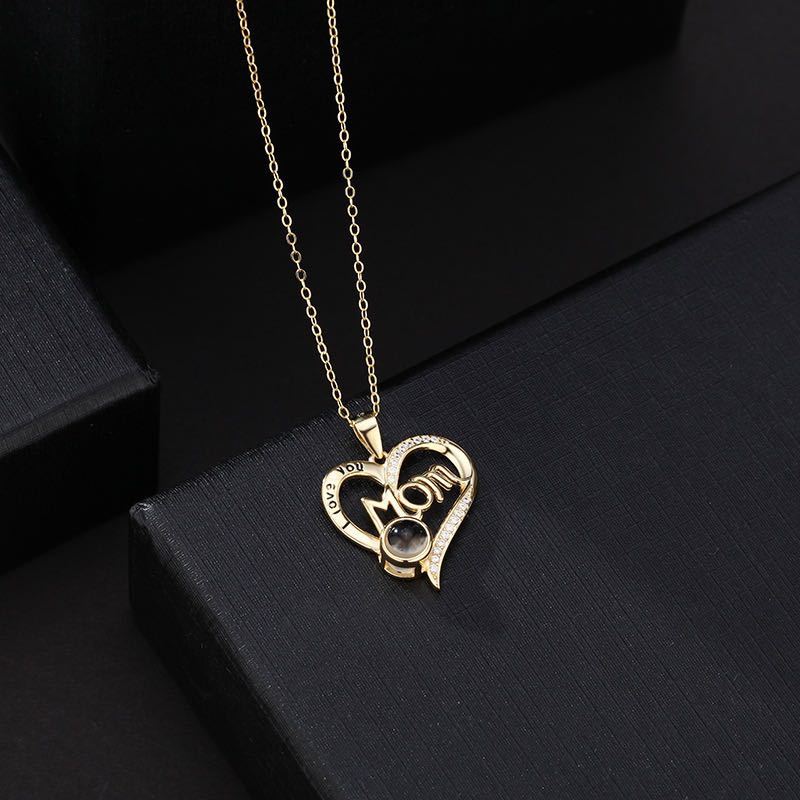 Love Projection Heart Mom Necklace❤️