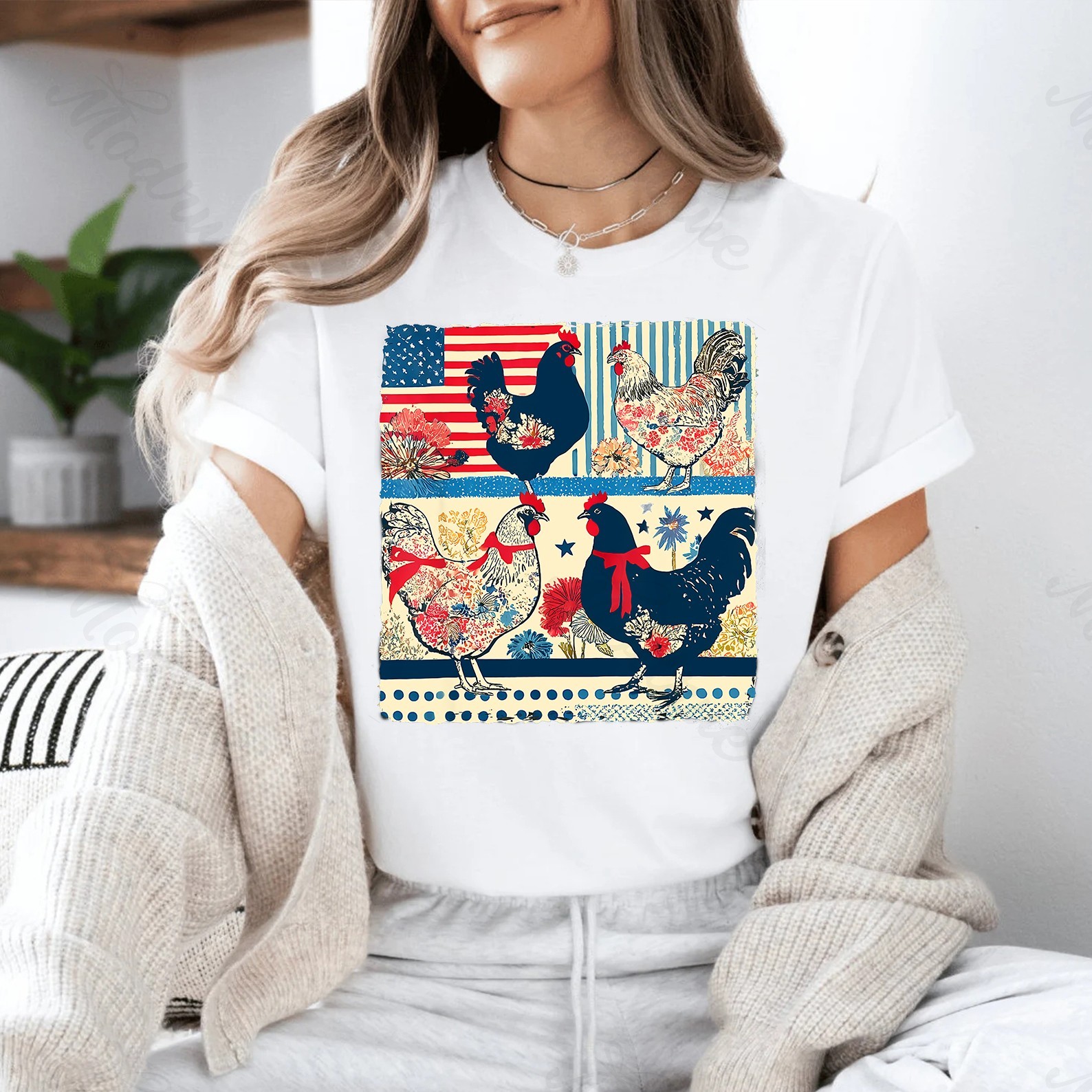 4th Of July Chicken Shirt