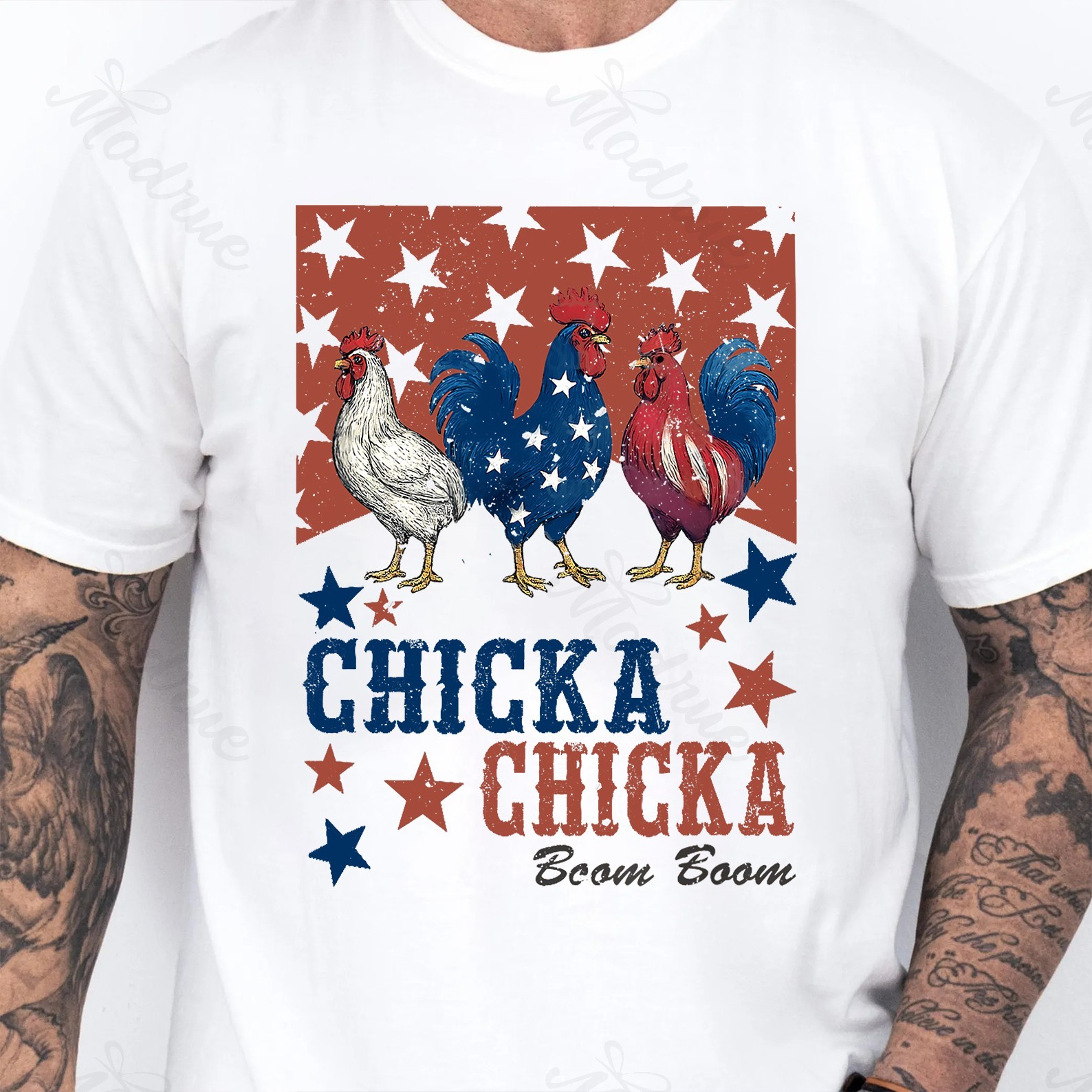 Funny 4th of July Chicken Shirt
