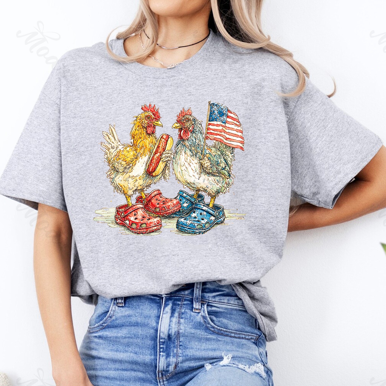 Funny Chicken 4th Of July Shirt