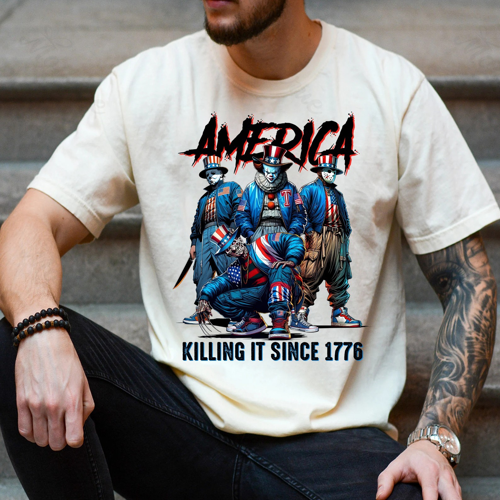 Horror 4th of July America Tshirt