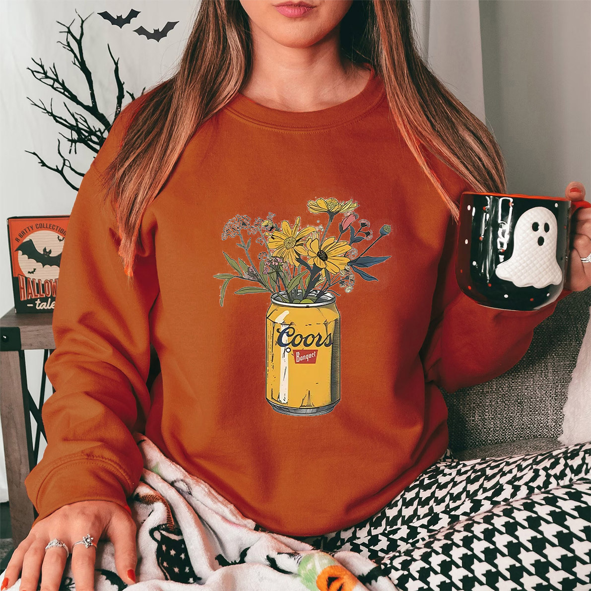 Vintage Floral Coors Beer Washed T-Shirt