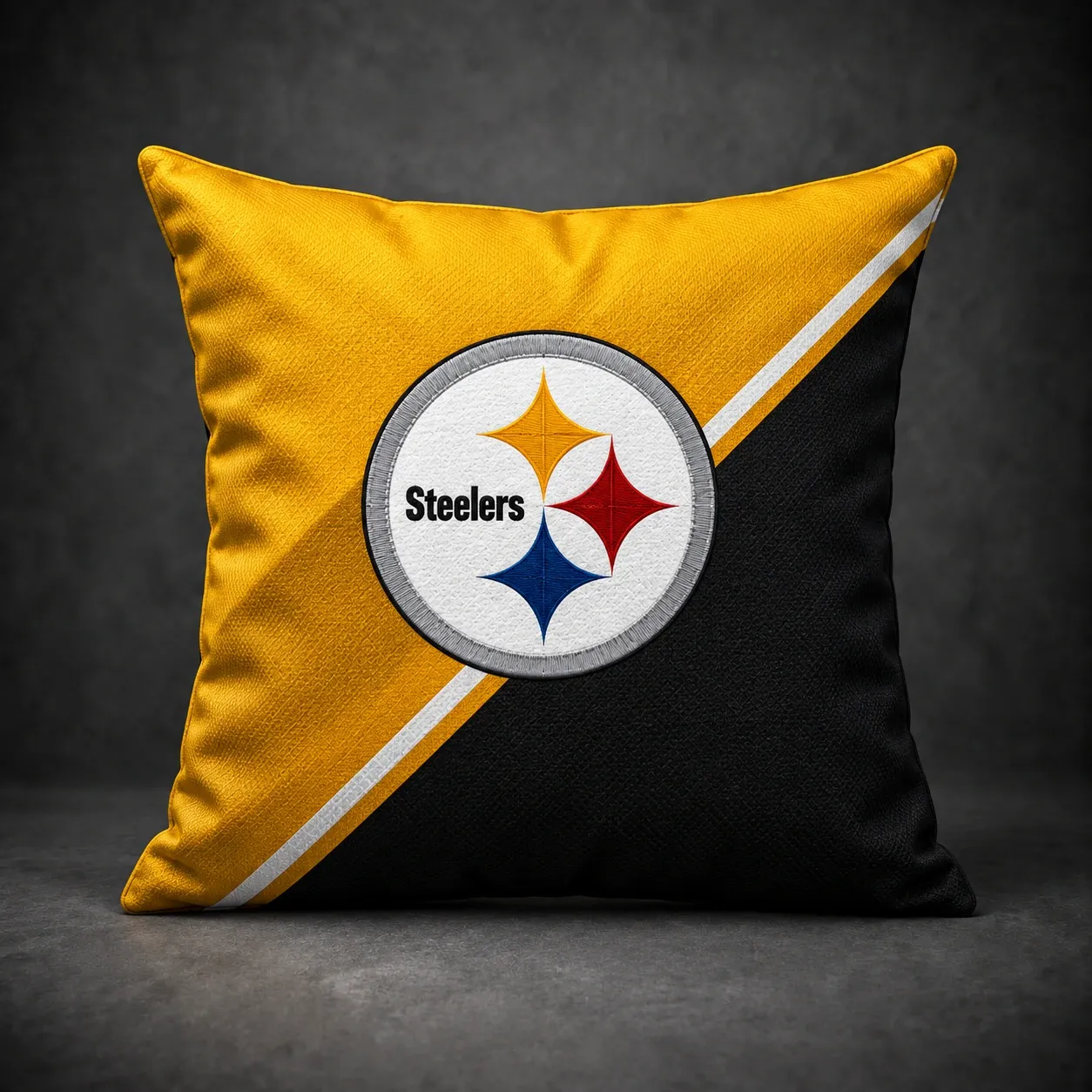 Pittsburgh Steelers Football Throw Pillow