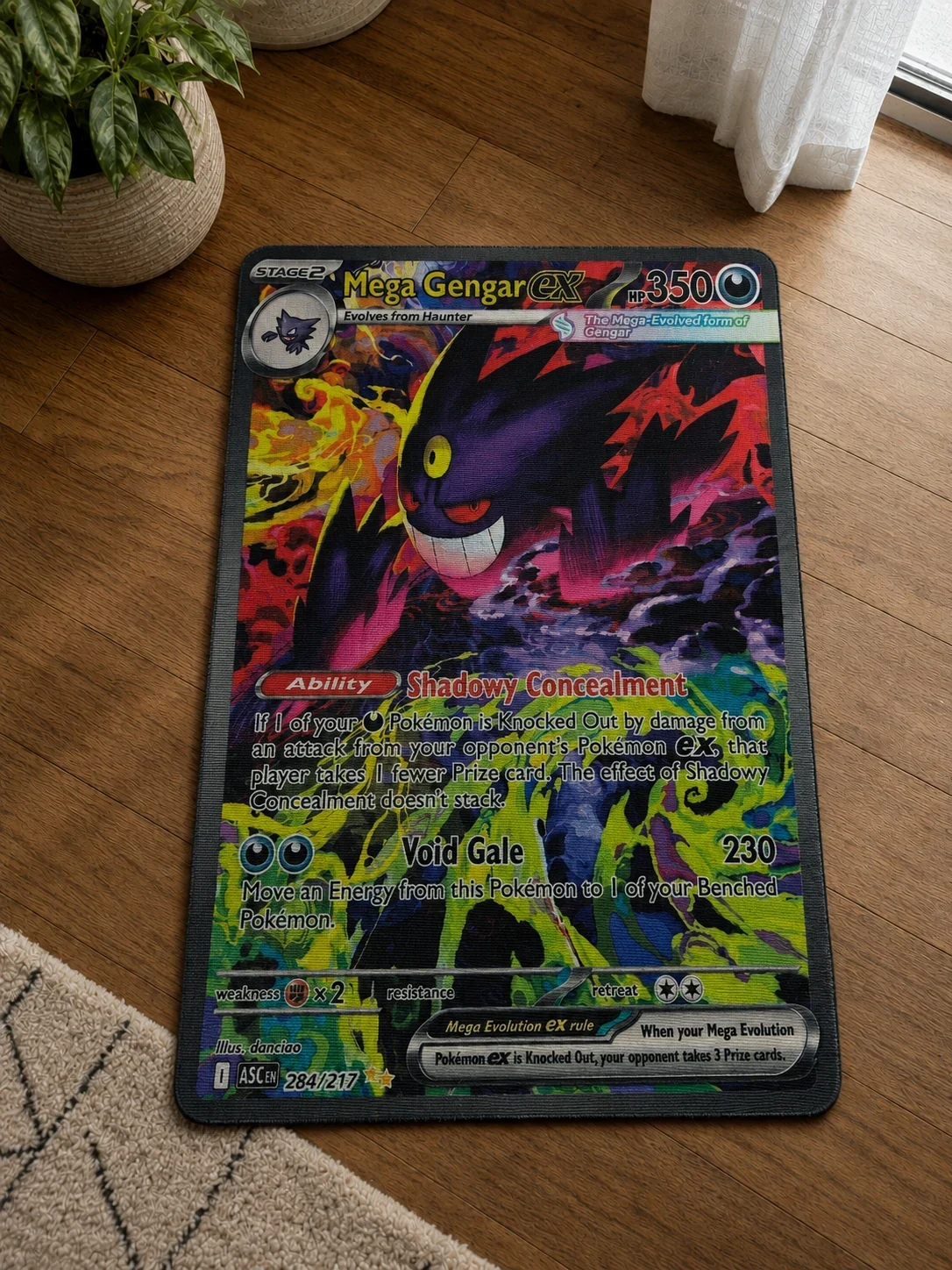Pokemon Character Rug - Mega Gengar