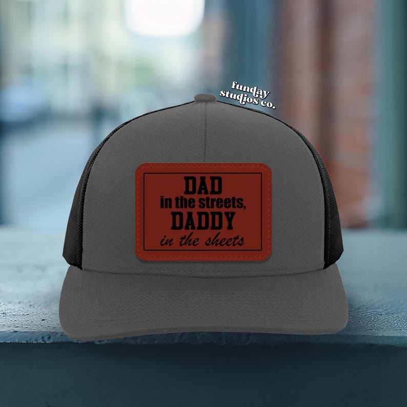 Funny Leather Patch Dad Hat, Dad Life Trucker Hat, Fathers Day Gift