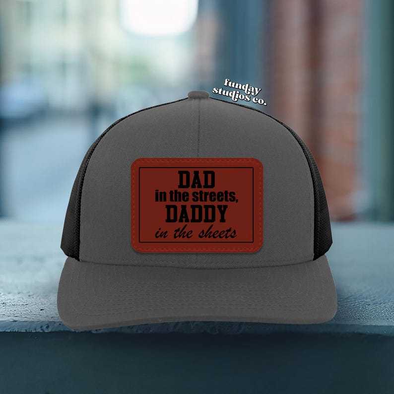 Funny Leather Patch Dad Hat, Dad Life Trucker Hat, Fathers Day Gift