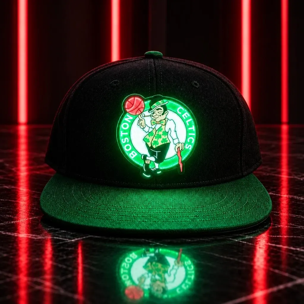 Boston Celtics LED Light-Up Basketball Fan Snapback Cap