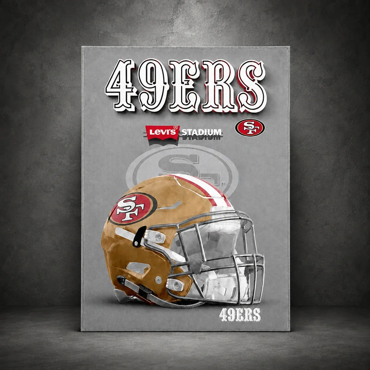 Football Fan NFL Stadium View Throw Blanket