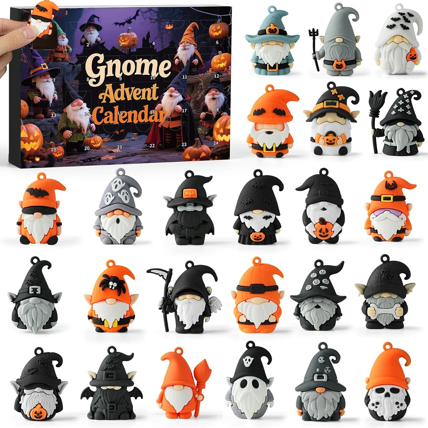 Halloween gnome advent calendar gift