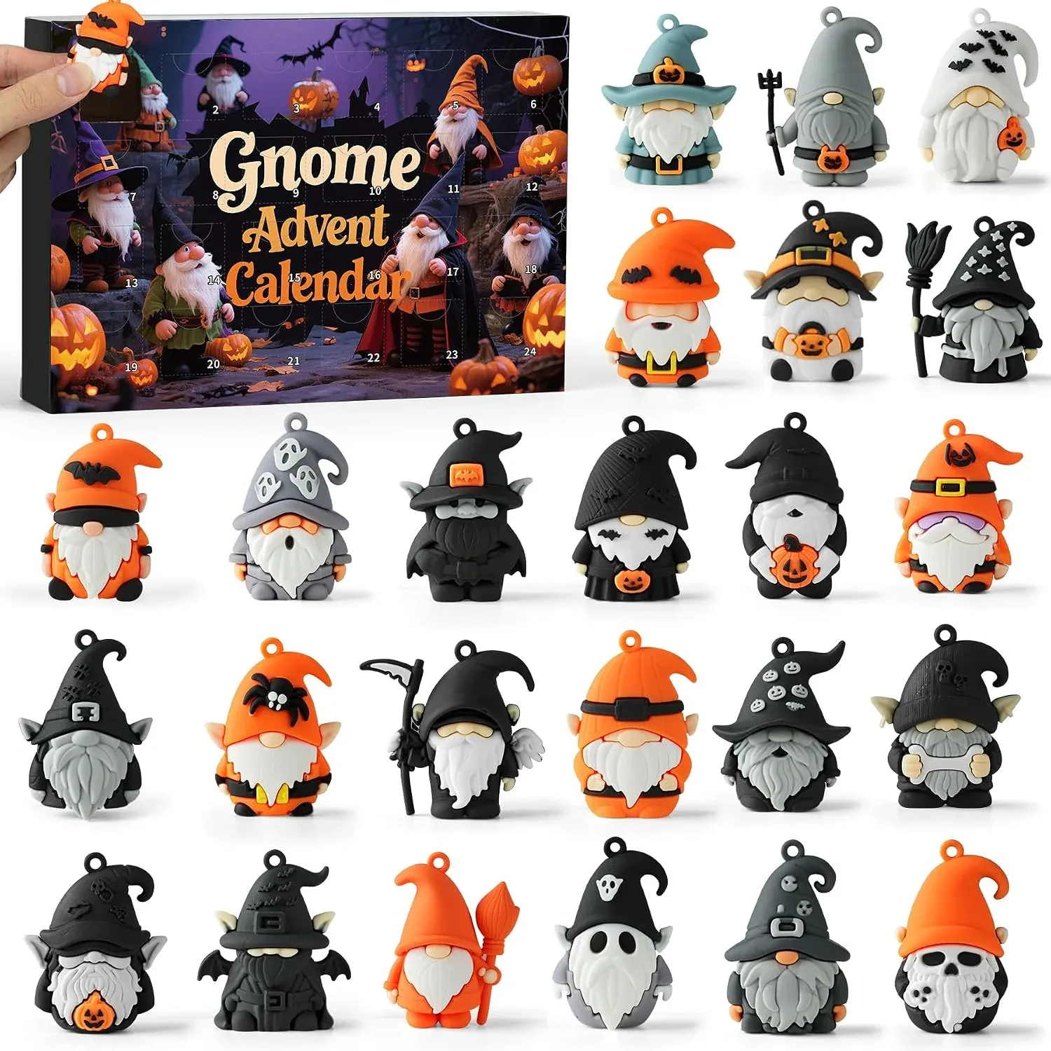 Halloween gnome advent calendar gift