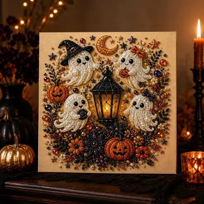 Halloween Pearl Art DIY Kit - Ghosts & Lantern