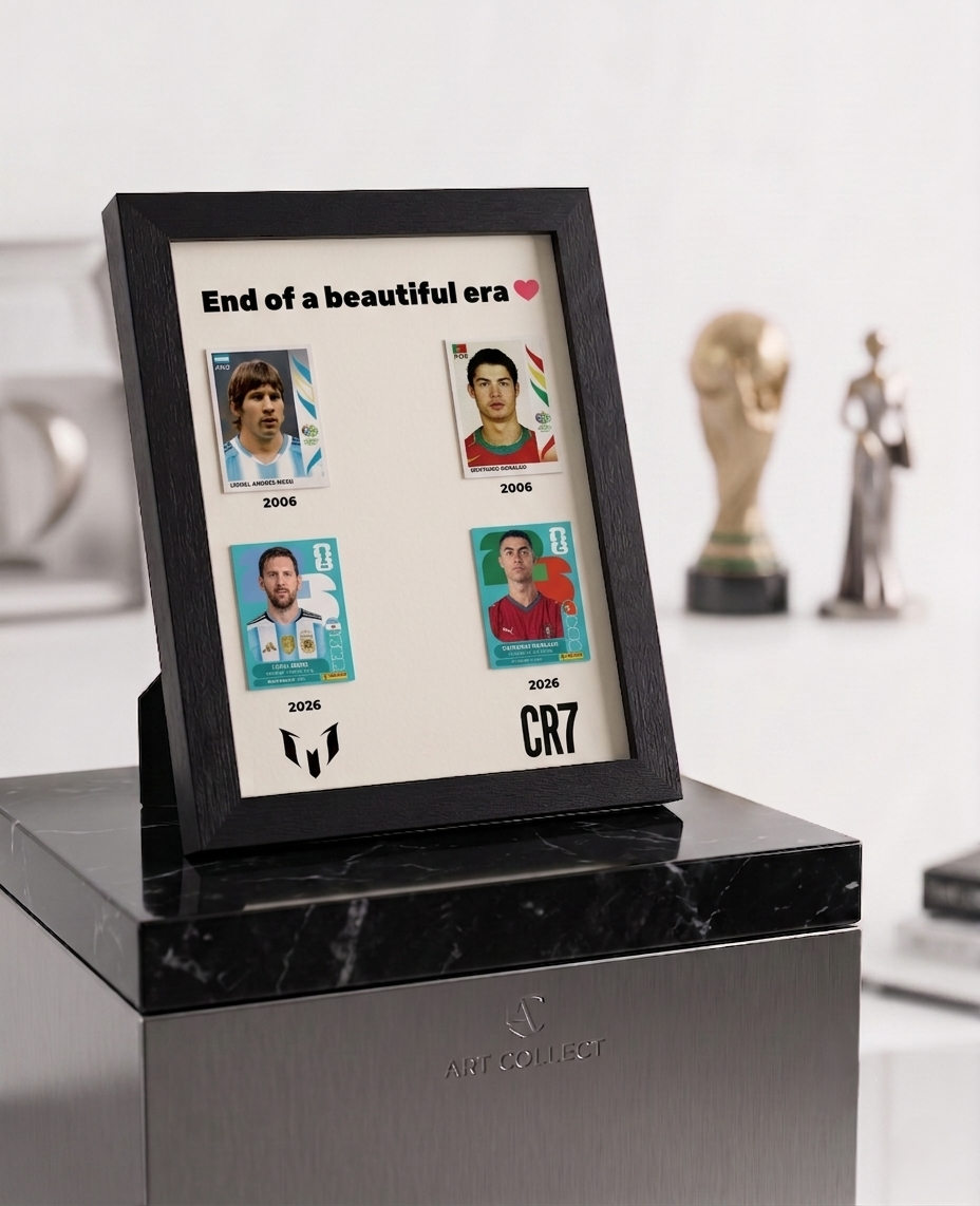 End of an Era Soccer Card Frame Display with Acrylic Option