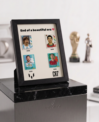 End of an Era Soccer Card Frame Display with Acrylic Option