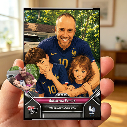 Personalized Anime Football Trading Card Custom Photo Fan Collectible ⚽