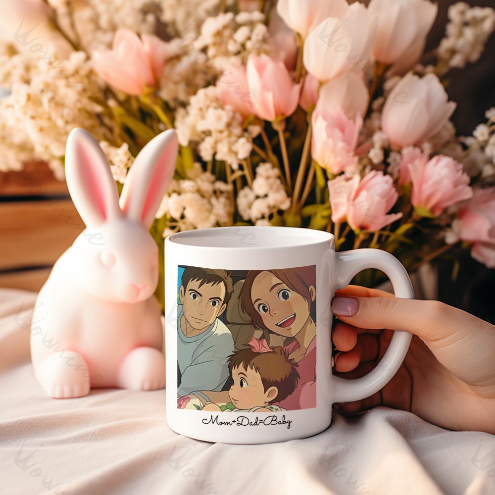 Custom Photo Ghibli Style Mug