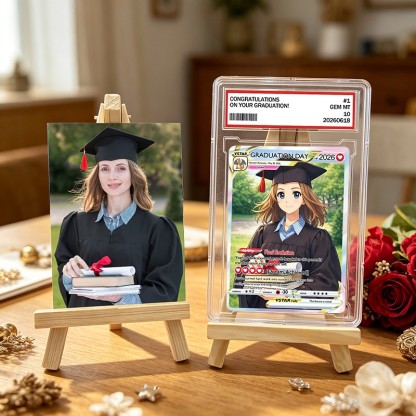 Personalized Photo Anime VMAX Card For Graduation Season