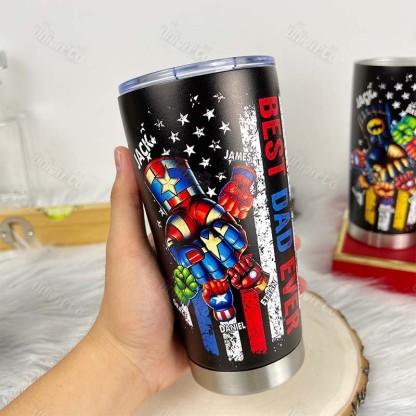 BEST DADMAN EVER Custom Stainless Steel Tumbler