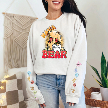 Custom Mama Bear  sweatshirt Cartoon Honey Bear Mom sweatshirt