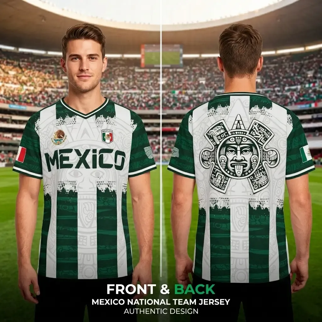 2026 Mexico Aztec Calendar Soccer Jersey | Piedra del Sol World Cup Fan Football Shirt