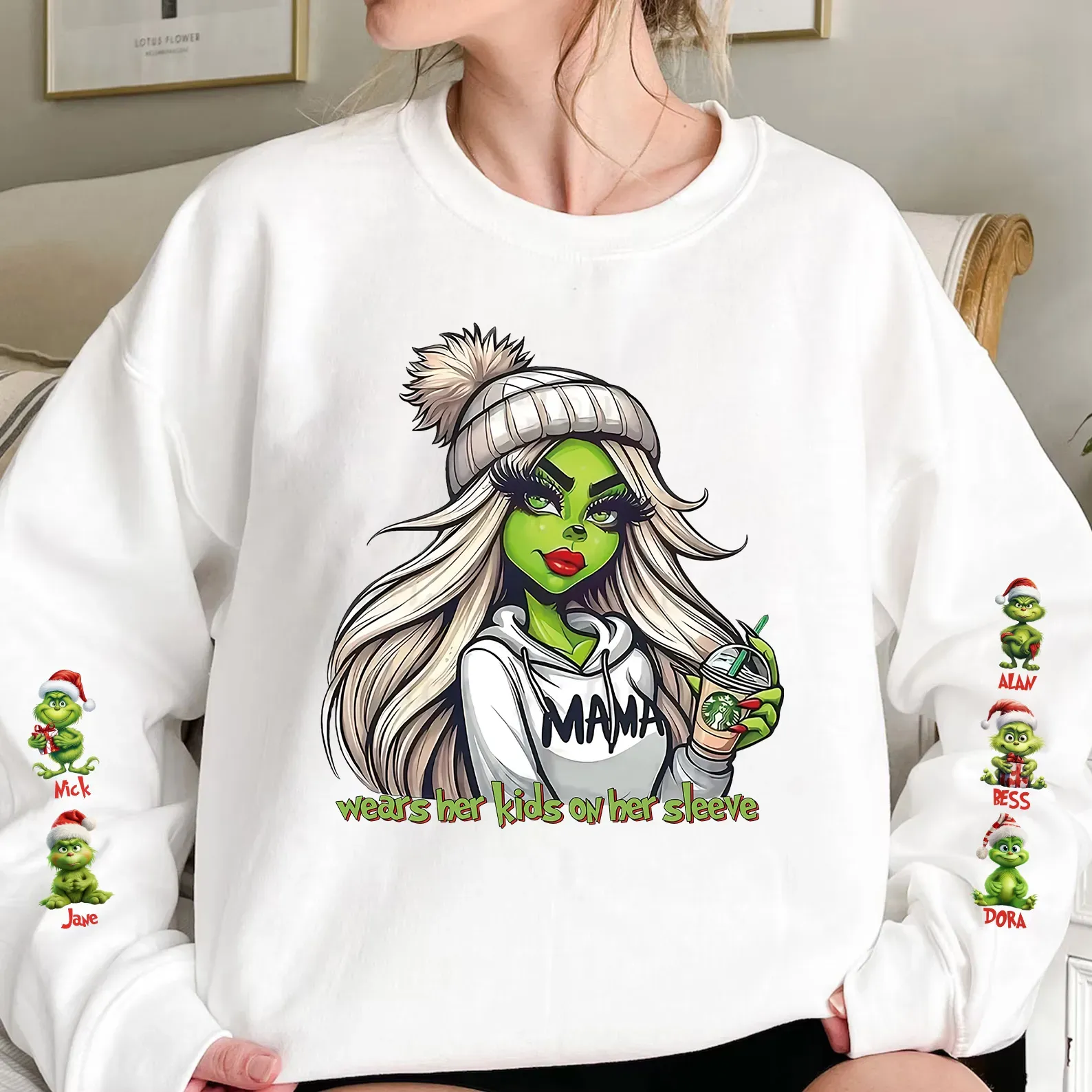 Custom Christmas Movie Characters Mama T-Shirt/Sweatshirt/Hoodie