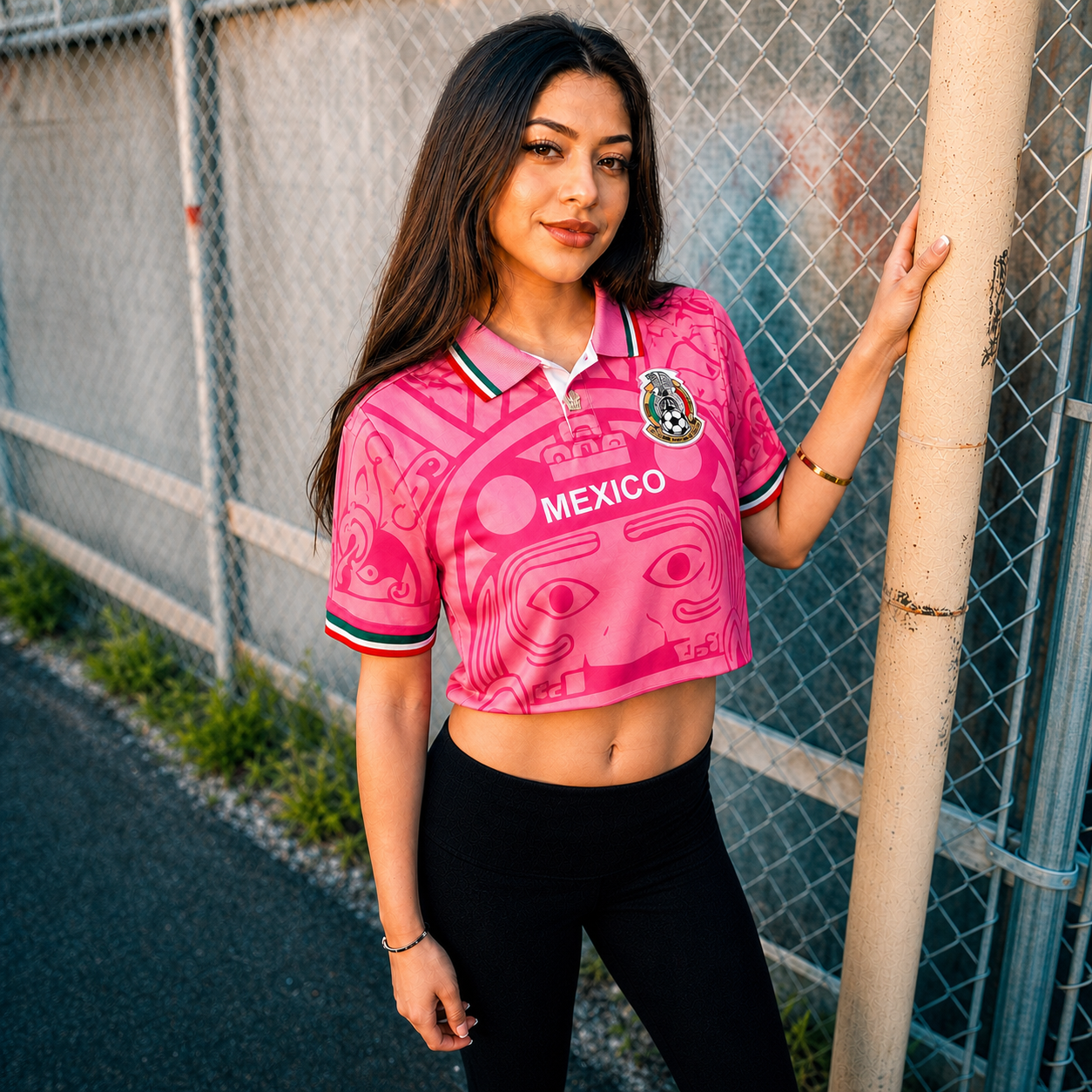 Mexico 2026 World Cup "El Tri" Aztec Calendar Graphic Football Shirt