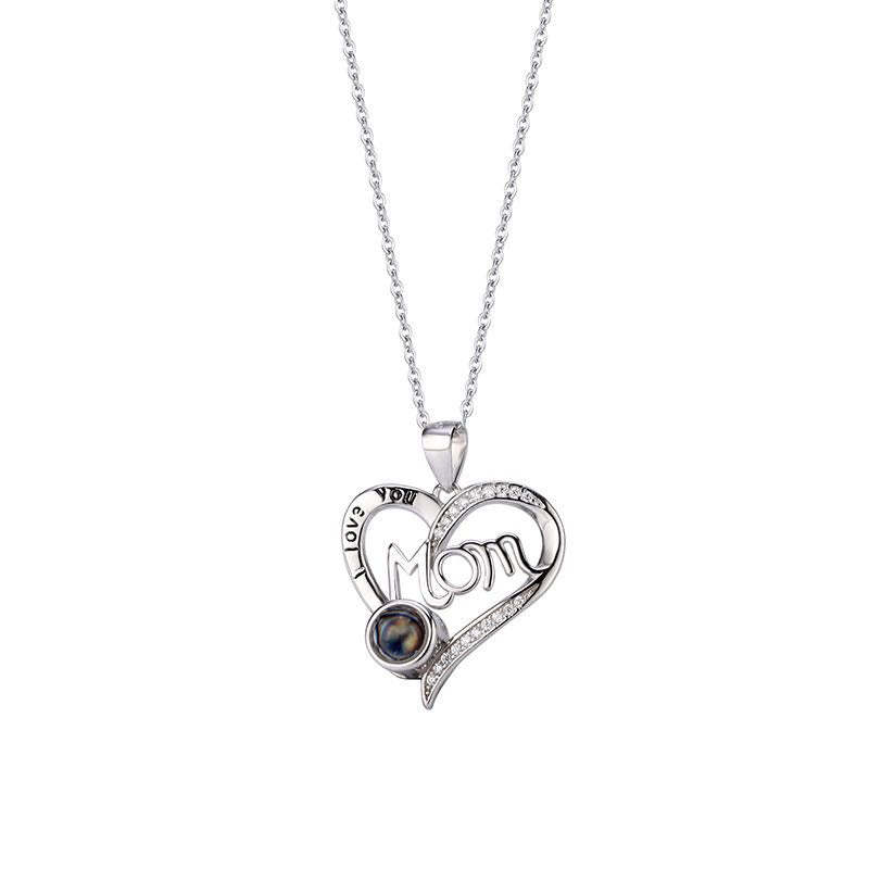 Love Projection Heart Mom Necklace❤️
