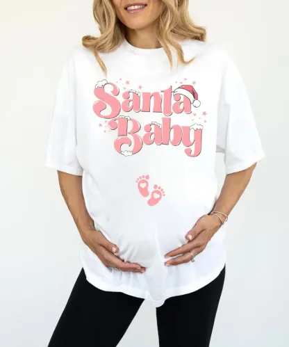 Santa Baby Pink Shirt
