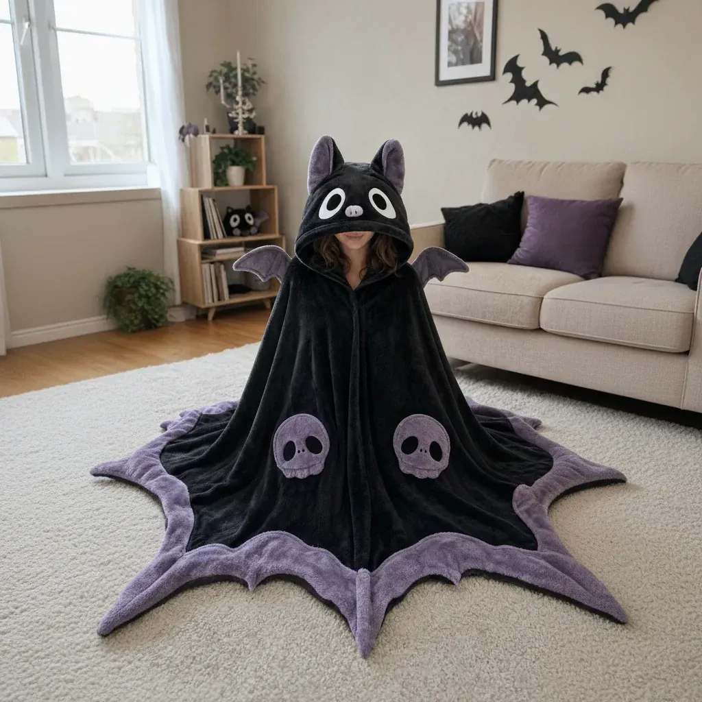 Bat Woman Plush Onesie - One Size
