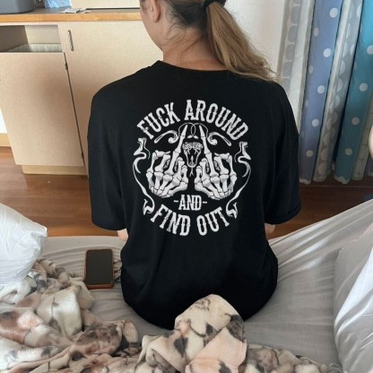 Personalized Double-Sided Generation X "FUCK AROUND AND FIND OUT" Sweatshirt