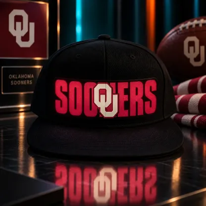 Oklahoma Sooners LED Light-Up College Football Fan Snapback Cap